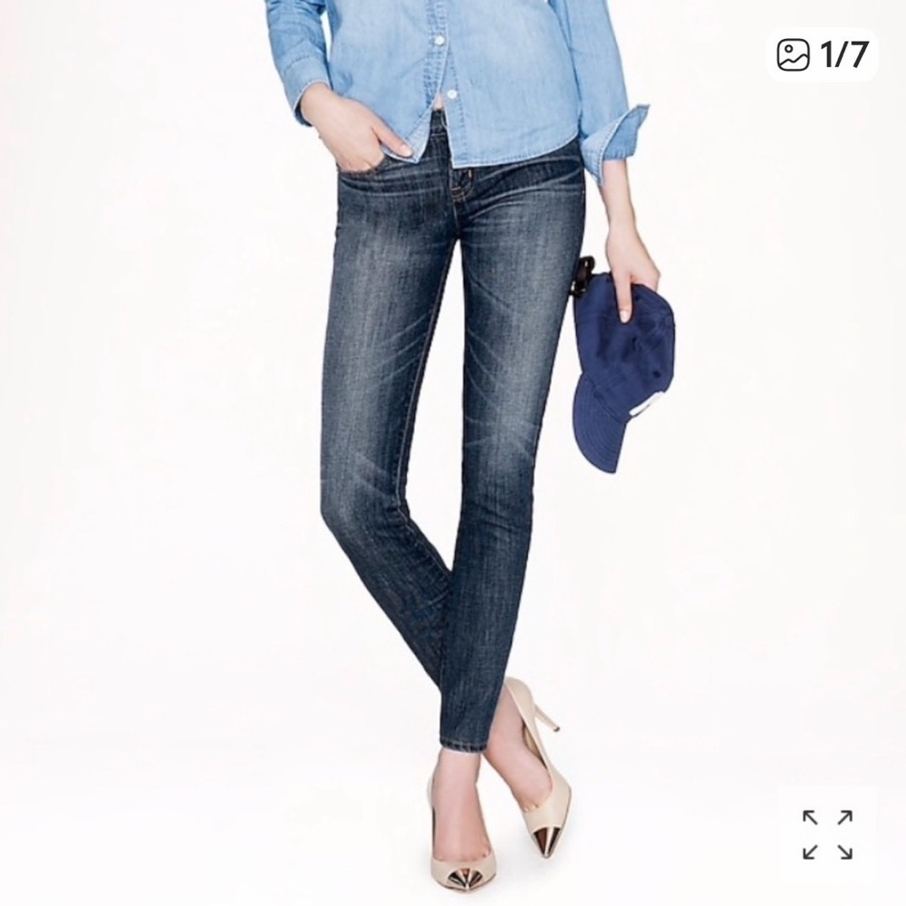 J. Crew Toothpick Ankle Jeans 28